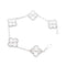 Bracelet Van Cleef & Arpels - Bracelet Alhambra en or blanc guilloché 58 Facettes 35950