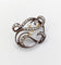 Broche Broche victorienne en argent, or 18k, diamants et perles 58 Facettes A07749