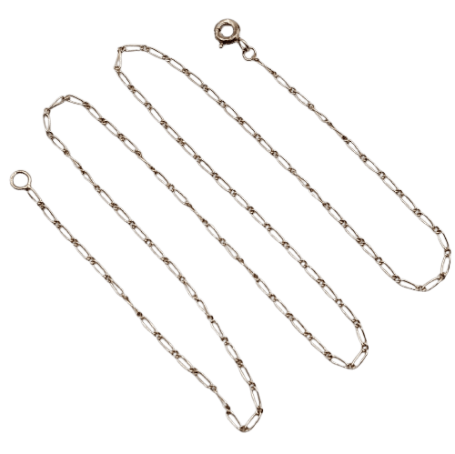 Collier mailles cheval en or blanc 18k 58 Facettes A07750