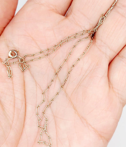 Collier mailles cheval en or blanc 18k 58 Facettes A07750