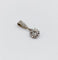 Pendentif antique en or blanc 18K, platine et diamants 58 Facettes A07751