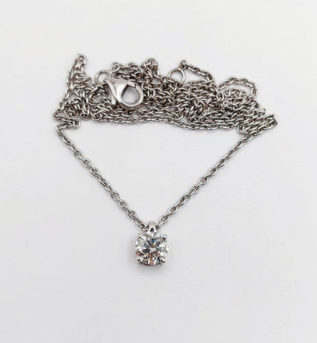 Collier vintage en or blanc 18k et diamant 58 Facettes A07752