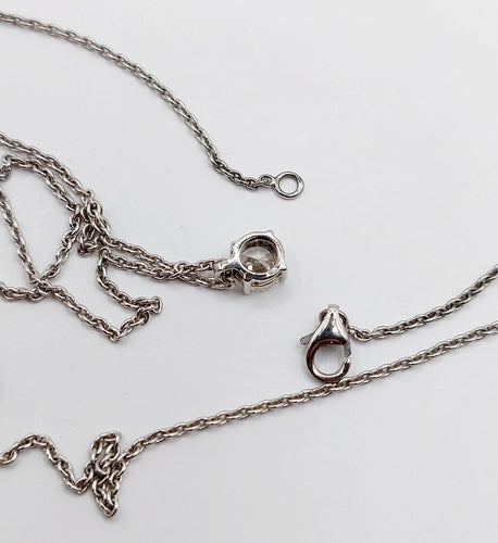Collier vintage en or blanc 18k et diamant 58 Facettes A07752