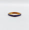45 Bague jonc Art déco en or 18k et émail bleu 58 Facettes A07753