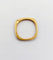 44.5 Art déco - Bague jonc en or 18K et émail vert 58 Facettes A07754