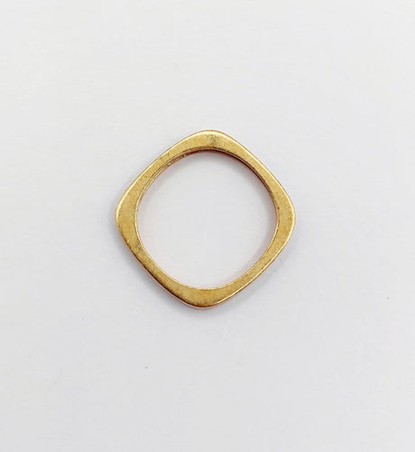 44.5 Art déco - Bague jonc en or 18K et émail vert 58 Facettes A07754
