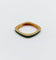 44.5 Art déco - Bague jonc en or 18K et émail vert 58 Facettes A07754