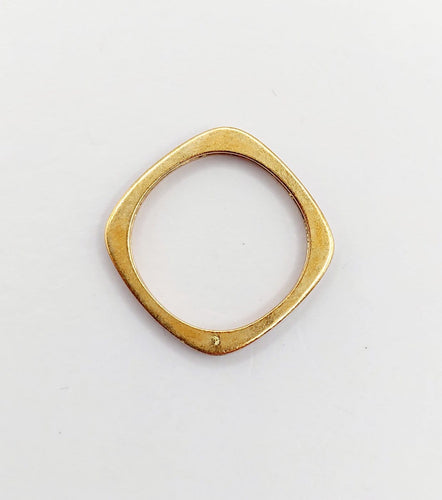 45.5 Art déco - Bague jonc en or 18K et émail rouge 58 Facettes A07755