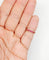 44.5 Alliance américaine Art déco en or 18k et rubis 58 Facettes A07756