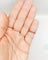 44.5 Alliance américaine Art déco en or 18k et rubis 58 Facettes A07756