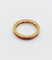 44.5 Alliance américaine Art déco en or 18k et rubis 58 Facettes A07756