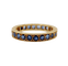 44.5 Alliance américaine Art déco en or 18k et saphirs 58 Facettes A07757