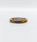 44.5 Alliance américaine Art déco en or 18k et saphirs 58 Facettes A07757