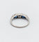 45 Art déco - Bague en platine, diamant taille ancienne et saphirs 58 Facettes A07759