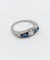 45 Art déco - Bague en platine, diamant taille ancienne et saphirs 58 Facettes A07759