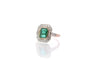 Bague 52 Bague émeraude et diamants en platine et or jaune 18k 58 Facettes 25556 25237