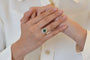 Bague 52 Bague émeraude et diamants en platine et or jaune 18k 58 Facettes 25556 25237