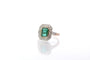 Bague 52 Bague émeraude et diamants en platine et or jaune 18k 58 Facettes 25556 25237