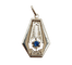 Art déco - Pendentif en or blanc, saphir et diamants 58 Facettes A07771