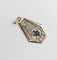 Art déco - Pendentif en or blanc, saphir et diamants 58 Facettes A07771