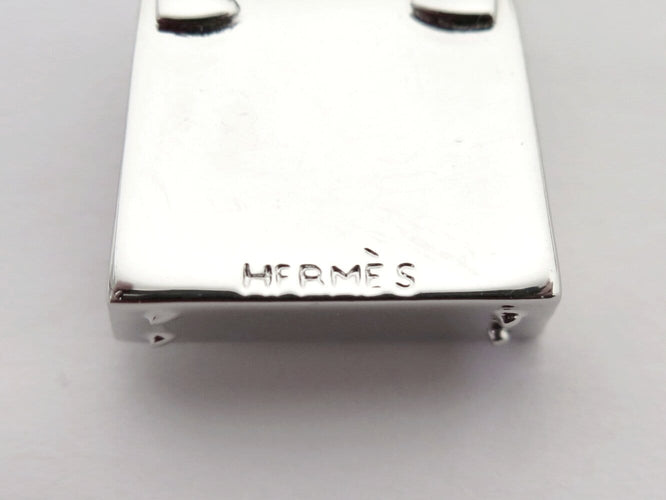 Hermès Olga - Collier en acier palladié breloques Kelly 58 Facettes 276749