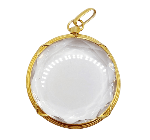 Pendentif porte-photo Art nouveau en or 18k 58 Facettes A07772