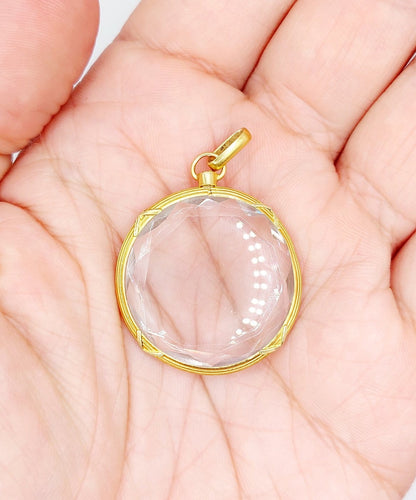 Pendentif porte-photo Art nouveau en or 18k 58 Facettes A07772