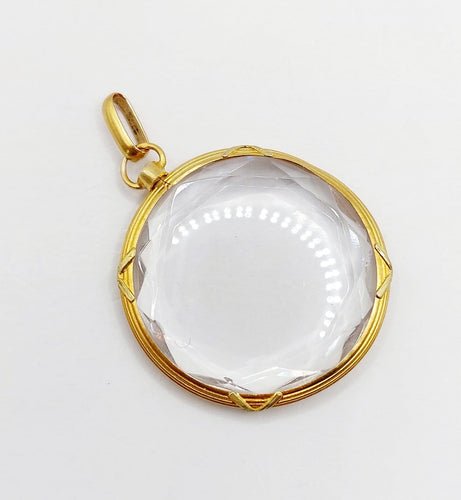 Pendentif porte-photo Art nouveau en or 18k 58 Facettes A07772