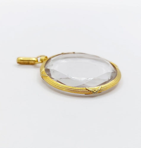 Pendentif porte-photo Art nouveau en or 18k 58 Facettes A07772