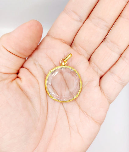 Pendentif porte-photo Art nouveau en or 18k 58 Facettes A07772