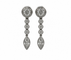 Boucles d'oreilles tombantes en platine et diamants 58 Facettes BOP/260070