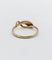 56 Bague serpent antique en or rose et rubis synthétique 58 Facettes A07774