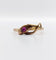 56 Bague serpent antique en or rose et rubis synthétique 58 Facettes A07774