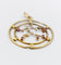 Pendentif Art nouveau en or 18k et rubis synthétiques 58 Facettes A07776