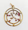 Pendentif Art nouveau en or 18k et rubis synthétiques 58 Facettes A07776