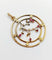 Pendentif Art nouveau en or 18k et rubis synthétiques 58 Facettes A07776
