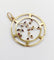 Pendentif Art nouveau en or 18k et rubis synthétiques 58 Facettes A07776