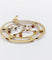 Pendentif Art nouveau en or 18k et rubis synthétiques 58 Facettes A07776