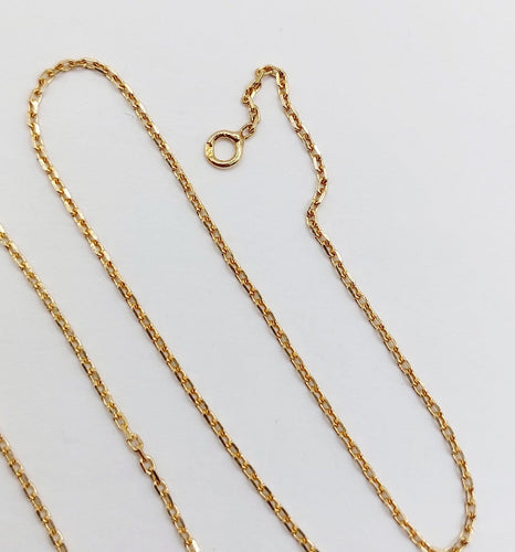 Collier chaîne vintage en or jaune 18K 58 Facettes A07777