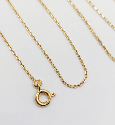 Collier chaîne vintage en or jaune 18K 58 Facettes A07777