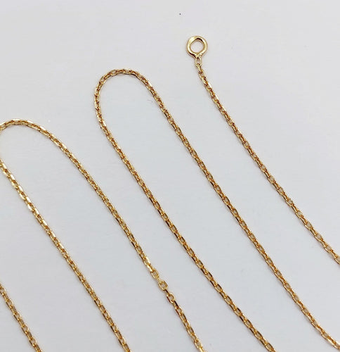 Collier chaîne vintage en or jaune 18K 58 Facettes A07777