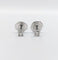 Boucles d'oreilles puces vintage en or blanc et diamants 58 Facettes A07782