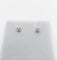 Boucles d'oreilles puces vintage en or blanc et diamants 58 Facettes A07782