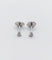 Boucles d'oreilles puces vintage en or blanc et diamants 58 Facettes A07782