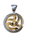 Bvlgari - Pendentif Tondo Snake en acier, or 18 ct et diamant 58 Facettes W