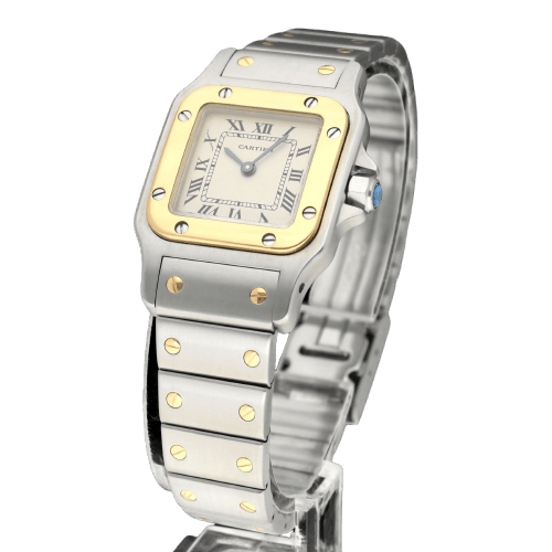Cartier - Montre Santos Galbée W20012C4 or et acier