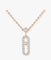 Messika Move Uno - Collier deux rangs en or rose et diamants 58 Facettes Mss