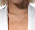 Messika Move Uno - Collier deux rangs en or rose et diamants 58 Facettes Mss