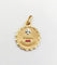 Augis - Pendentif médaille d'amour en or rose 18k et rubis 58 Facettes A07785