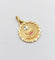 Augis - Pendentif médaille d'amour en or rose 18k et rubis 58 Facettes A07785